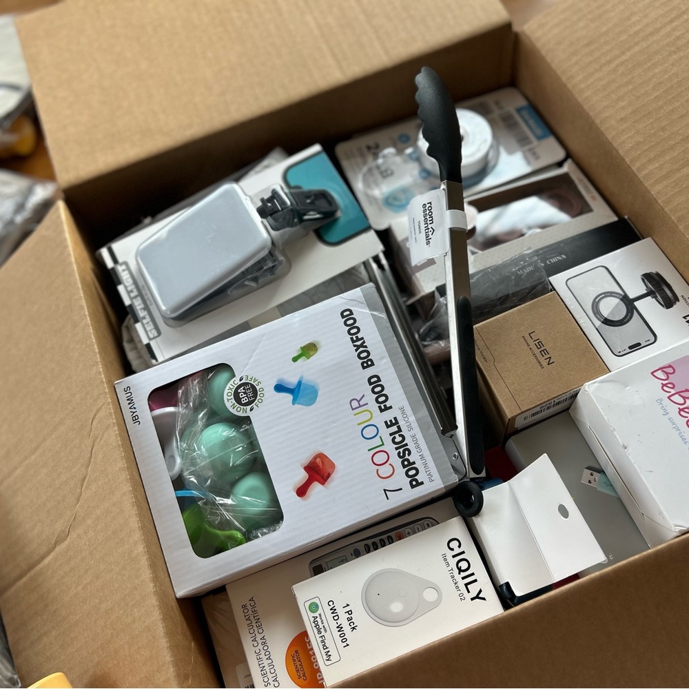 Small box items Amazon Walmart target Mystery Box Bundle Overstock Liquidation